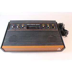 Atari 2600 Console Heavy Sixer For Parts Or Repair